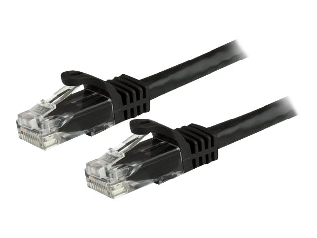 Startech.Com 50Cm Cat6 Snagless Gigabit Utp Netzwerkkabel - Cat 6 Rj45 Netzwerkkabel Mit Knickschutz - Schwarz, 0,5 M, Cat6, U/Utp (Utp), Rj-45, Rj-4