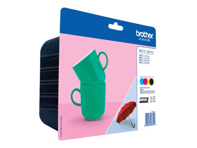 Brother LC227XL/225XL - 4-pack - svart, gul, cyan, magenta - original - bläckpatron - för Brother DCP-J4120DW, MFC-J4420DW, MFC-J4620DW, MFC-J4625DW | Skrivare - Bläck, toner & förbrukningsvaror - Bläck | GameStuff