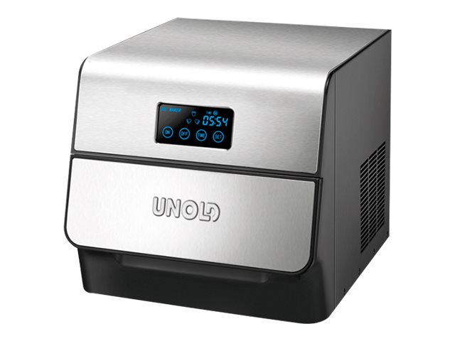 UNOLD 48955 - Iskubmaskin - bredd: 35 cm - djup: 29.5 cm - höjd: 29 cm - rostfritt stål/svart | Köksapparater - Juice, is och vatten - Istärningsmaskine | GameStuff