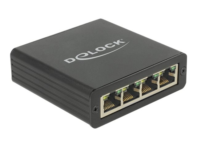 Delock Adapter USB 3.0 > 4 x Gigabit LAN - Nätverksadapter - USB 3.0 - Gigabit Ethernet x 4 | Datortillbehör - Kablar & adaptrar - USB-hubbar | GameStuff