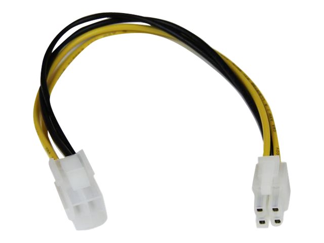 Startech 8In Atx12v 4 Pin P4 Cpu Power Extension Cable - M/F - Power Extension Cable - 4 Pin Atx12v (M) To 4 Pin Atx12v (F) - 7.9 In - Atxp4ext - For