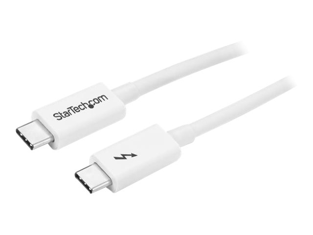 Startech.Com Thunderbolt 3 Kabel - 20Gbit/S - 1M - Weiß - Thunderbolt, Usb Und Displayport Kompatibel, Männlich, Männlich, 1 M, Weiß, 20 Gbit/S, 3840