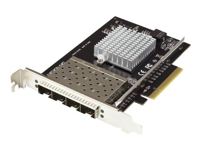 Startech.Com Quad Port 10G Sfp+ Netzwerkkarte - Intel Xl710 Open Sfp+ Converged Adapter - Pcie 10 Gigabit Ethernet Server Nic - 10Gbe Lwl Lan Karte -