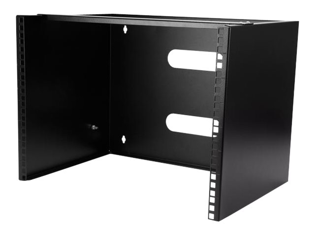 Startech Wall Mount Patch Panel Rack - 4U Wall Mount Rack Shelf With Built In Shelf - 2 Post Open Frame Rack - Rack Shelf (Wallmount8) - Kabinet - Væ