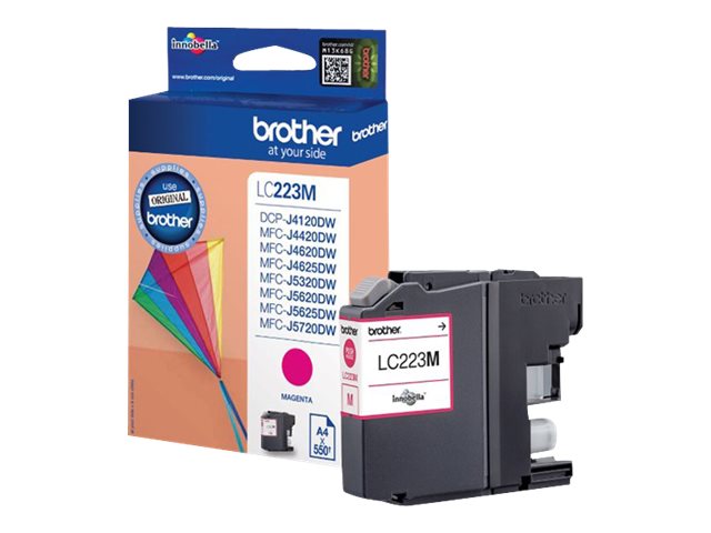 Brother LC223M - Magenta - original - bläckpatron - för Brother DCP-J4120, J562, MFC-J4625, J480, J5320, J680, J880 Business Smart MFC-J4420 | Skrivare - Bläck, toner & förbrukningsvaror - Bläck | GameStuff