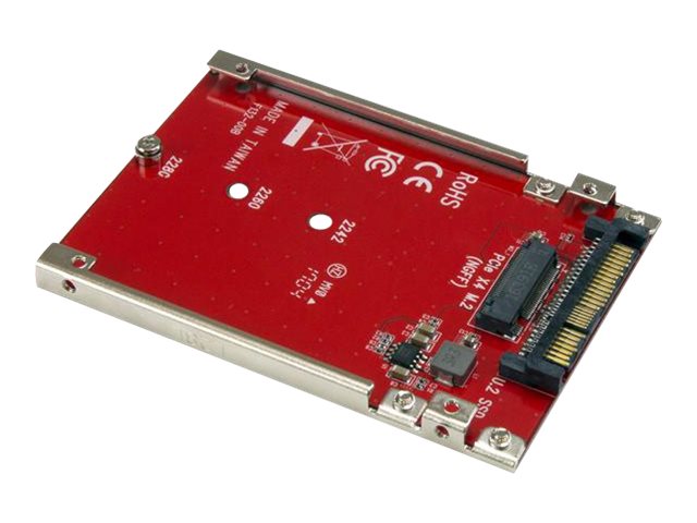 Startech.Com M.2 Auf U.2 (Sff-8639) Host Adapter Für M.2 Pcie Nvme Ssd, U.2, M.2, Rot, Ce, Fcc, Taa, Reach, 5 - 50 °C, -25 - 70 °C