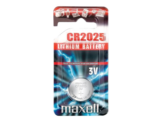 Maxell Cr2025, Einwegbatterie, Cr2025, Lithium, 3 V, 1 Stück(E), Silber
