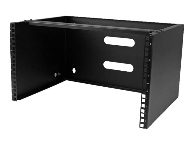 Startech.Com 6He Wandhalterung Für Patchpanel - 35,6 Cm Tief, Wandmontiertes Regal, 6U, 20 Kg, 4,5 Kg, Schwarz