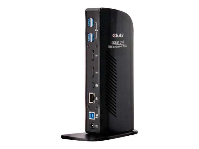 Club 3D SenseVision USB 3.0 Dual Display 4K60Hz Docking Station - Dockningsstation - USB - DP - 1GbE | Datorer & Surfplattor - Bärbara tillbehör - Port Replicator och dockning | GameStuff