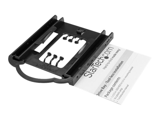 Startech 2.5" Hdd / Sdd Mounting Bracket For 3.5" Drive Bay - Tool-Less Installation - 2.5 Inch Ssd Hdd Adapter Bracket (Bracket125pt) - Ramme - 3,5"