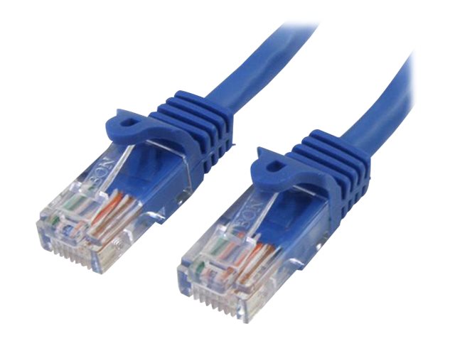 Startech.Com 0,5M Cat5e Ethernet Netzwerkkabel Snagless Mit Rj45 - Blau, 0,5 M, Cat5e, U/Utp (Utp), Rj-45, Rj-45