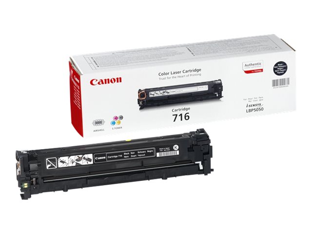 Canon 716 Black - Sort - original - tonerpatron - för i-SENSYS LBP5050, LBP505050N, MF8030CN, MF8040Cn, MF8050CN, MF8080Cw | Skrivare - Bläck, toner & förbrukningsvaror - Toner | GameStuff