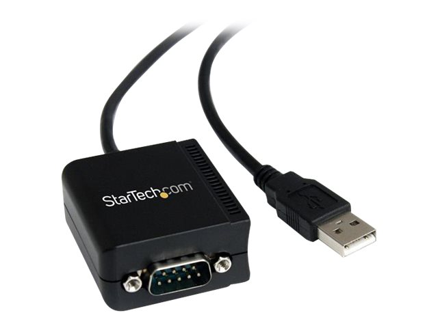 Startech.Com 1 Port Ftdi Usb Auf Rs232 Adapterkabel Optisch Isoliert, Db-9, Usb A, 2,5 M, Schwarz