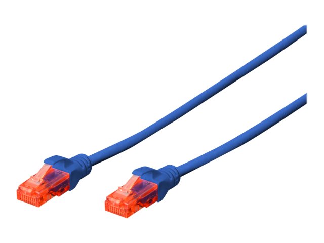 Digitus Professional - Patch-Kabel - Rj-45 (M) Bis Rj-45 (M) - 3 M - Utp - Cat 6E - Geschirmt, Halogenfrei, Geformt, Ohne Haken - Blau (Dk-1617-030/B