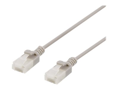 Deltaco - Patchkabel - Rj-45 (Han) Til Rj-45 (Han) - Utp - Cat 6A - Formet, Knastfri - Grå