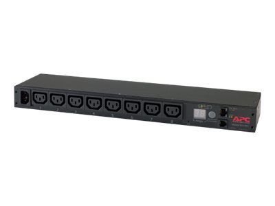 Apc Rack Pdu, Mit Messfunktion, 1 He, 12 A/208 V, 10 A/230 V, (8) C13, Messgerät, 0U/1U, Horizontal/Vertikal, Schwarz, 8 Ac-Ausgänge, C13-Koppler