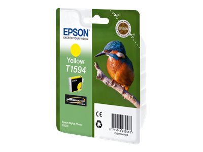 Epson T1594 - 17 Ml - Gul - Original - Blister - Blækpatron - For Stylus Photo R2000