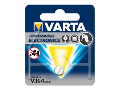 Varta V364, Einwegbatterie, Sr60, Siler-Oxid (S), 1,55 V, 17 Mah, Hg (Quecksilber)
