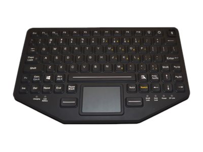 Ikey Dual Connectivity Slim - Tastatur - Med Touchpad - Bagbelyst - Usb, Bluetooth