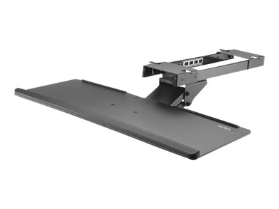 Startech.Com Schreibtisch Tastaturablage - Verstellbar, Schwarz, 20°, -15 - 15°, 2 Kg, Kunststoff, Stahl, Ce, Reach