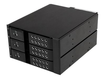 Startech 3-Bay Hot Swap Backplane For 3.5In Sas Ii/Sata Iii - 6 Gbps Hdd - Aluminum Trayless Mobile Rack Backplane (Hsb3satsasba) - Lagrings Mobil Ra