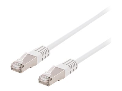 Deltaco Sftp-603Vh - Patchkabel - Rj-45 (Stecker) Auf Rj-45 (Stecker) - 30 Cm - Sftp - Cat 6 - Halogenfrei, Geformt - Weiß