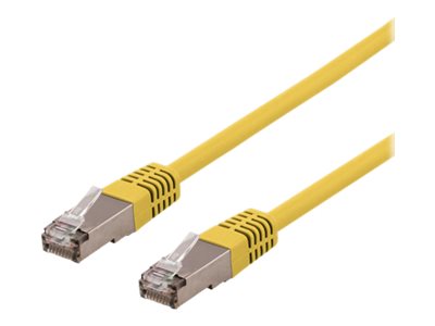 Deltaco Stp-60Glau - Patchkabel - Rj-45 (Stecker) Auf Rj-45 (Stecker) - 50 Cm - U/Ftp - Cat 6A - Halogenfrei, Geformt - Gelb