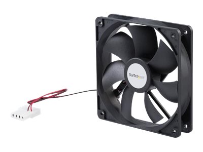 Startech.Com 120Mm Gehäuselüfter - Lüfter Für Pc Gehäuse Mit Lp4 Molex Stecker, Ventilator, 12 Cm, 2000 Rpm, Schwarz