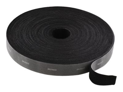 Deltaco Cm2005s, Kabelbinder Mit Klettverschluss, Schwarz