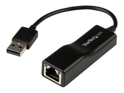 Startech.Com Usb 2.0 10/100 Mbit Ethernet Adapter - Lan Nic Usb Netzwerkadapter, Kabelgebunden, Usb, Ethernet, 200 Mbit/S, Schwarz