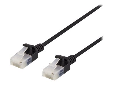Deltaco - Patchkabel - Rj-45 (Han) Til Rj-45 (Han) - Utp - Cat 6A - Formet, Knastfri - Sort