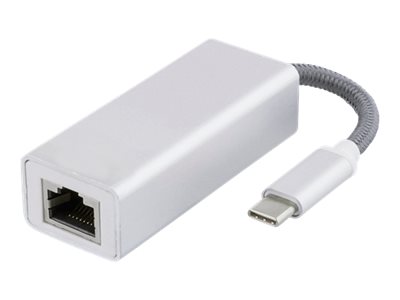 Usb-C-Netzwerkadapter Gigabit Rj45 Weißer Beutel Silber