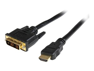 Startech.Com Hdmi Auf Dvi-D Kabel 3M (Stecker/Stecker) - Hdmi/Dvi Adapterkabel - Hdmi Videokabel, 3 M, Hdmi, Dvi-D, Männlich, Männlich, Gold