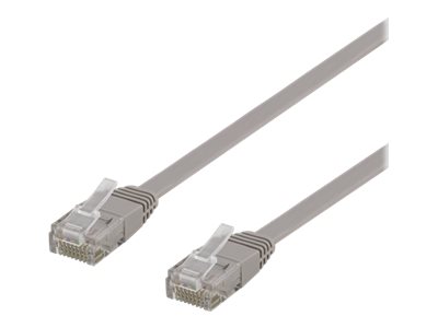 U/Utp Cat6 Patch Cable, Flat, 0.3M, 250Mhz, Grey