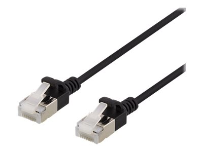 Deltaco - Patchkabel - Rj-45 (Stecker) Auf Rj-45 (Stecker) - 1 M - U/Ftp - Cat 6A - Halogenfrei, Vergossen, Knotenfrei - Schwarz