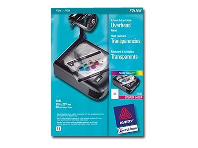 Avery 3561 - Klar - A4 (210 x 297 mm) 50 stk. transparenter
