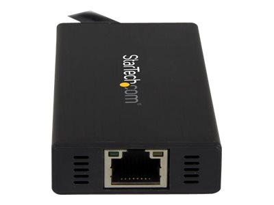 Startech Usb 3.0 Hub Mit Gigabit Ethernet Adapter - 3 Port - Nic - Usb Netzwerk / Lan Adapter - Windows &Amp Mac Kompatibel (St3300gu3b) - Hub - 3 X