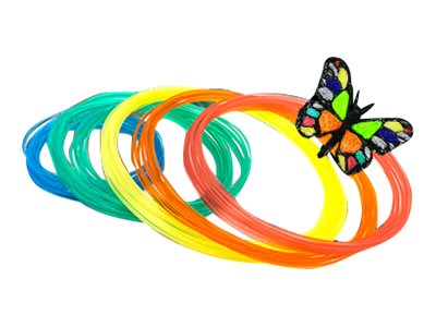 Xyzprinting - 6 Pakker - Gul, Rød, Grøn, Orange, Klar, Myrtegrøn - 12 M - Pla-Filament (3D)