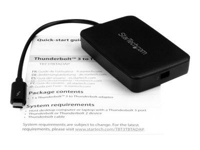 Startech.Com Thunderbolt 3 Auf Thunderbolt 2 Adapter - Tb3 Laptop Auf Tb2 Bildschirme/Geräte - Thunderbolt 1/2(10Gbit/S, 20Gbit/S) Konverter - Tb3 Ze