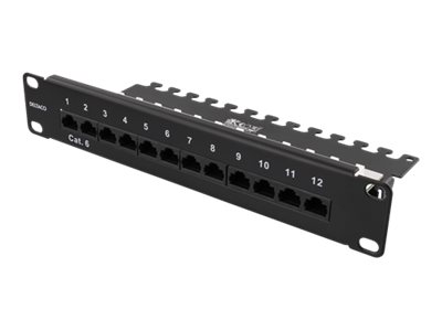 Deltaco 10-Patch16, 10 Gigabit Ethernet, 10000 Mbit/S, Rj45, Cat6, 22/24, Rackeinbau