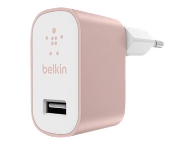 Belkin Mixit Home Charger - Strømforsyningsadapter - 2.4 A (Usb) - Roseguld