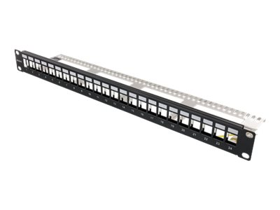 Deltaco Pan-214 – Patchpanel – Für Die Rackmontage – Schwarz – 1 He – 19" – 24 Anschlüsse