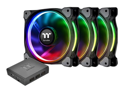 Thermaltake Riing PLUS 12 RGB Fan TT - Premium Edition - fläktsats för system - 120 mm | Datorkomponenter - Datorchassin & Tilbeör - Chassi fläktar | GameStuff