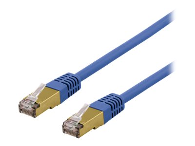 Deltaco Sftp-60Bah - Patchkabel - Rj-45 (Han) Til Rj-45 (Han) - 50 Cm - Sftp - Cat 6A - Halogenfri, Formet - Blå