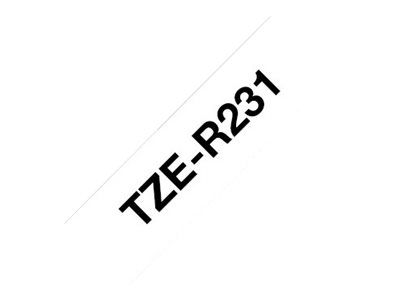 Brother Tze-R231, Schwarz Auf Weiss, Tze, Schwarz, Wärmeübertragung, Brother, Pt-1000 Gl-100 Gl-200 Pt-1000L Pt-1005 Pt-1010 Pt-1010L Pt-1080 Pt-1090