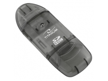 Titanum Ta101k, Mmc, Ms Duo, Ms Pro Duo, Rs-Mmc, Sd, Sdhc, Xd, Sort, 480 Mbit/S, Usb 2.0, Usb, Windows 2000, Windows 7, Windows 7 Enterprise, Windows