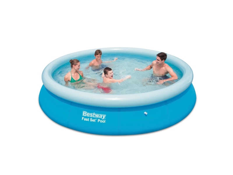 Bestway Fast Set 57273, 5377 L, Oppustelig Pool, Blå, 12,3 Kg