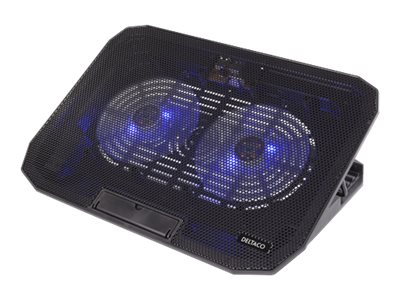 Deltaco Ltc-100, 39,6 Cm (15.6 Zoll), 2 Stück(E), 12 Cm, 1400 Rpm, 25 Db, Schwarz