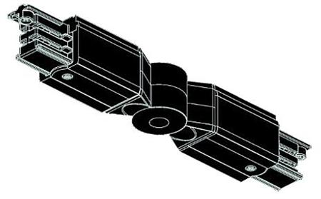 Global pro justerbar böj 230V, 3-fas, svart - PROFESSIONAL | Belysning - Inomhusbelysning - Infälld spotlight | GameStuff