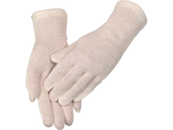 Baumwollhandschuh Aus 100% Baumwolle Lose Gestrickt Größe 10 Freigabe Kat. I: En420